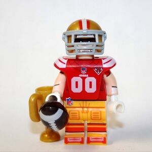 San Francisco 49ers Football Building Block Football custom lego with stand